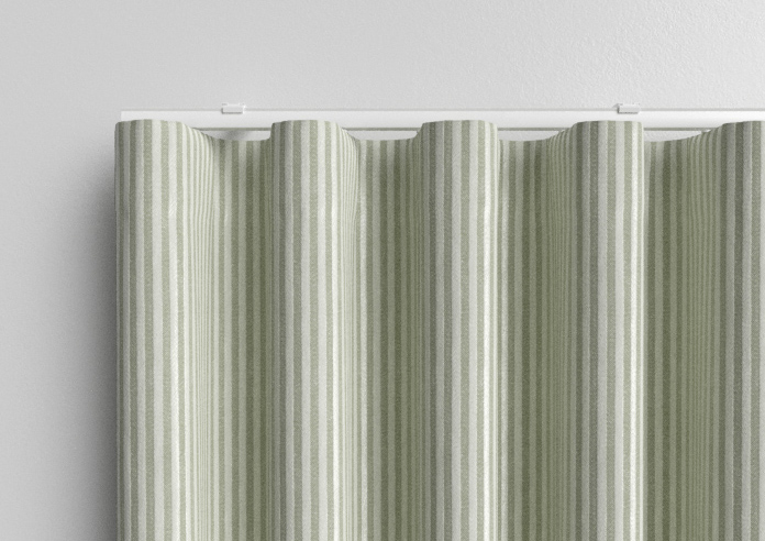Emily Bond Oscar Stripe, Sage - Made to Measure Curtains - Image 13